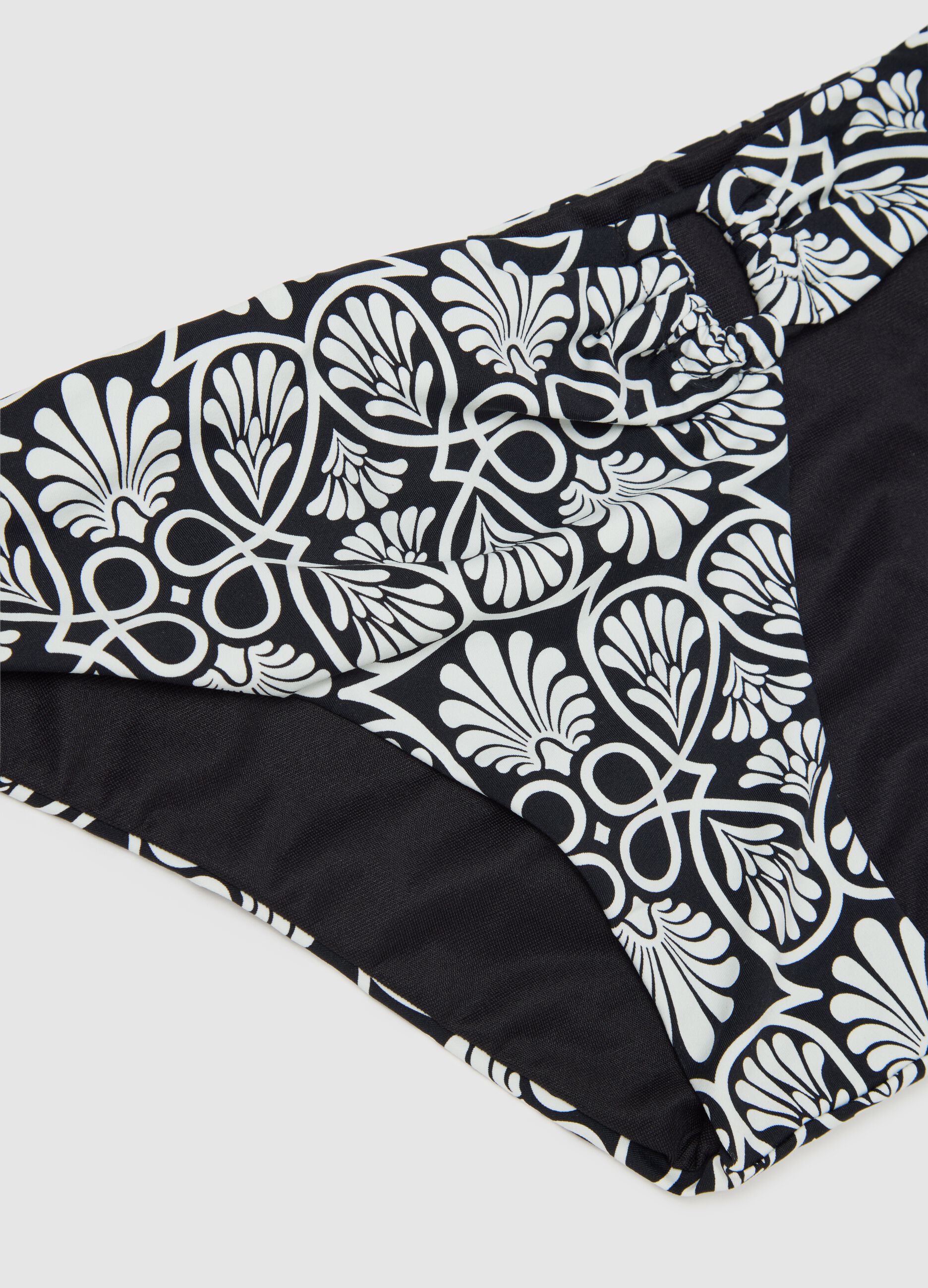 Slip bikini da donna in misto elasticizzato multicolor