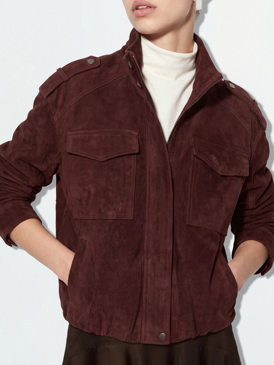 Giacca rossa in vera pelle regular fit_2