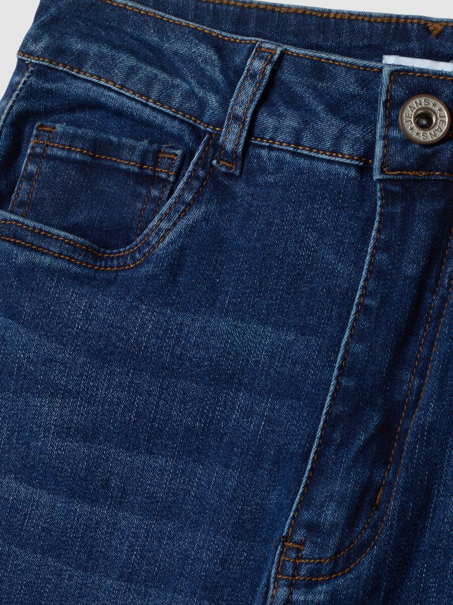 Regular-fit stretch cotton denim jeans_1