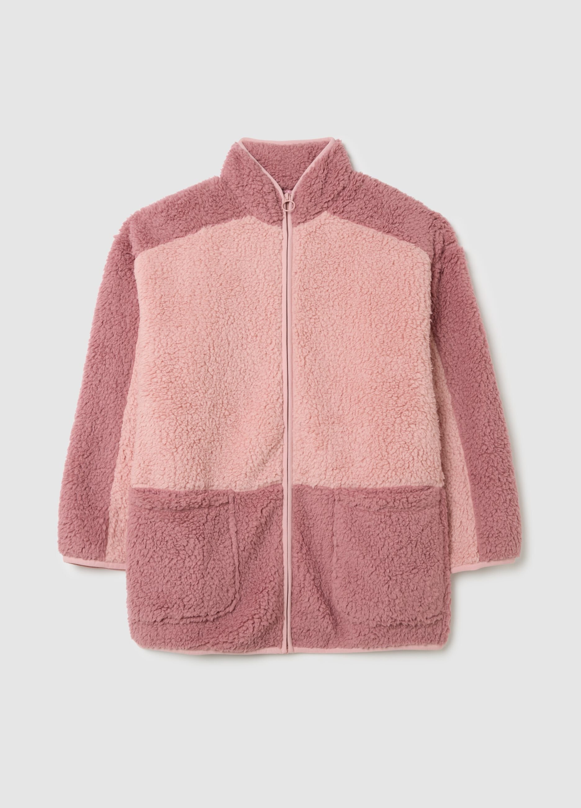 Pink robe with pockets