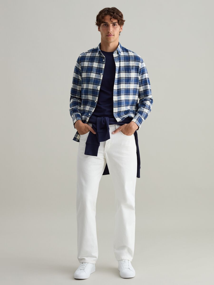Flannel shirt with check pattern_1