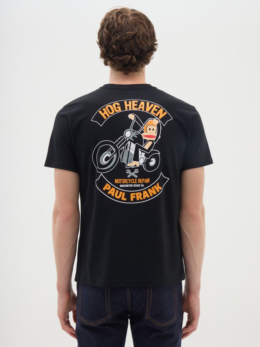 Black short-sleeve t-shirt in pure cotton regular fit_2