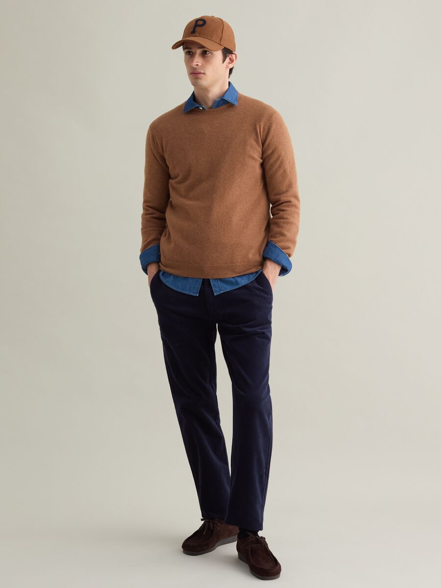 Lambswool crew-neck pullover_1