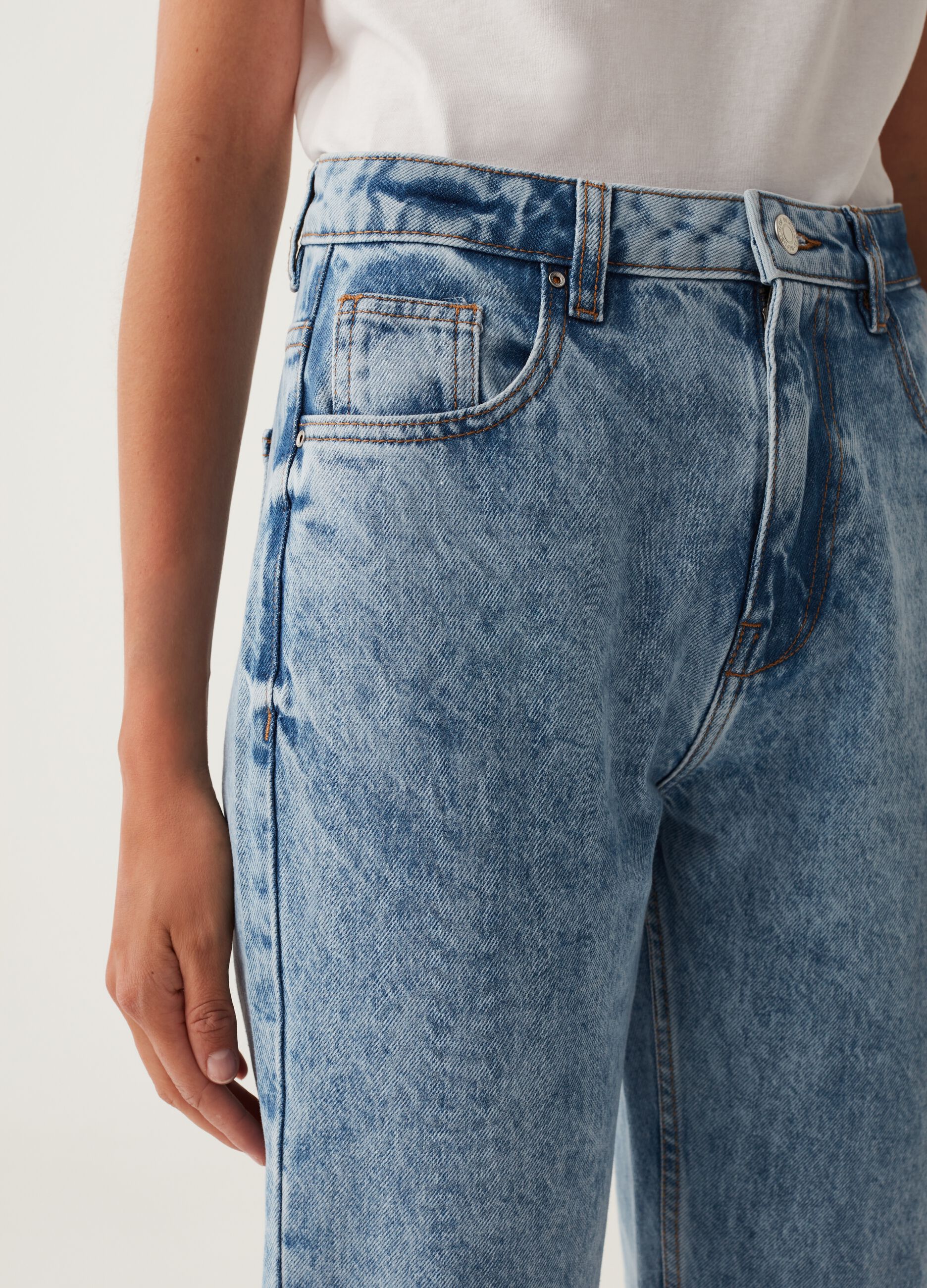 Jeans mom fit slim cinque tasche_3