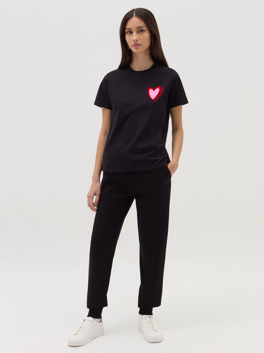 T-shirt with heart print_1