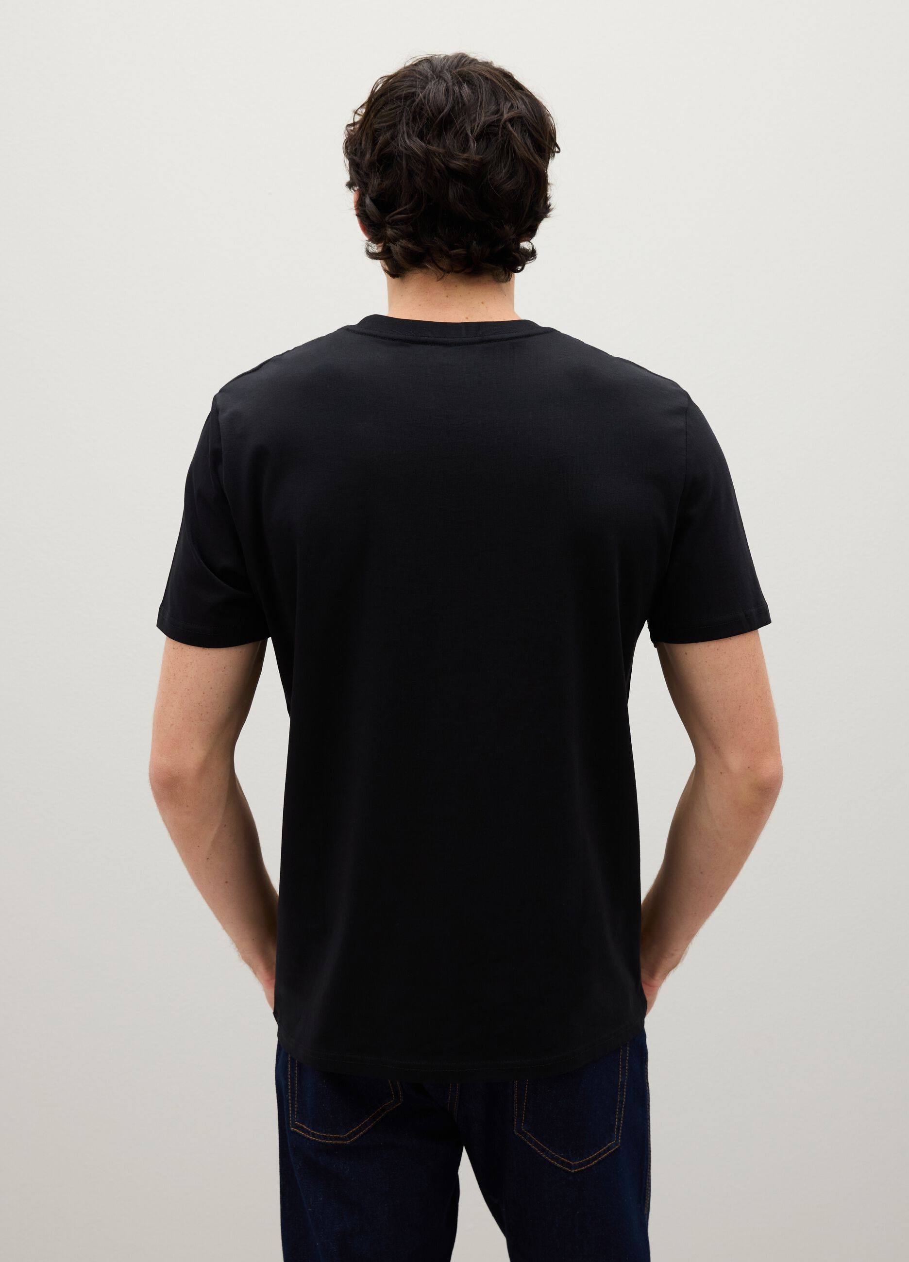 Black Pure Cotton T-Shirt