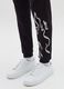 Joggers with drawstring and flames and lettering print_1