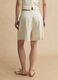 Beige viscose-linen blend shorts, regular fit_2