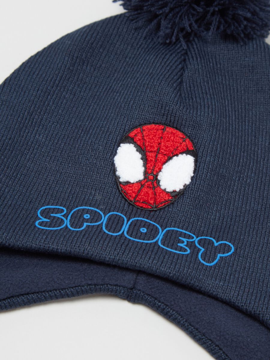 Berretto con pon pon e paraorecchie Spidey_1