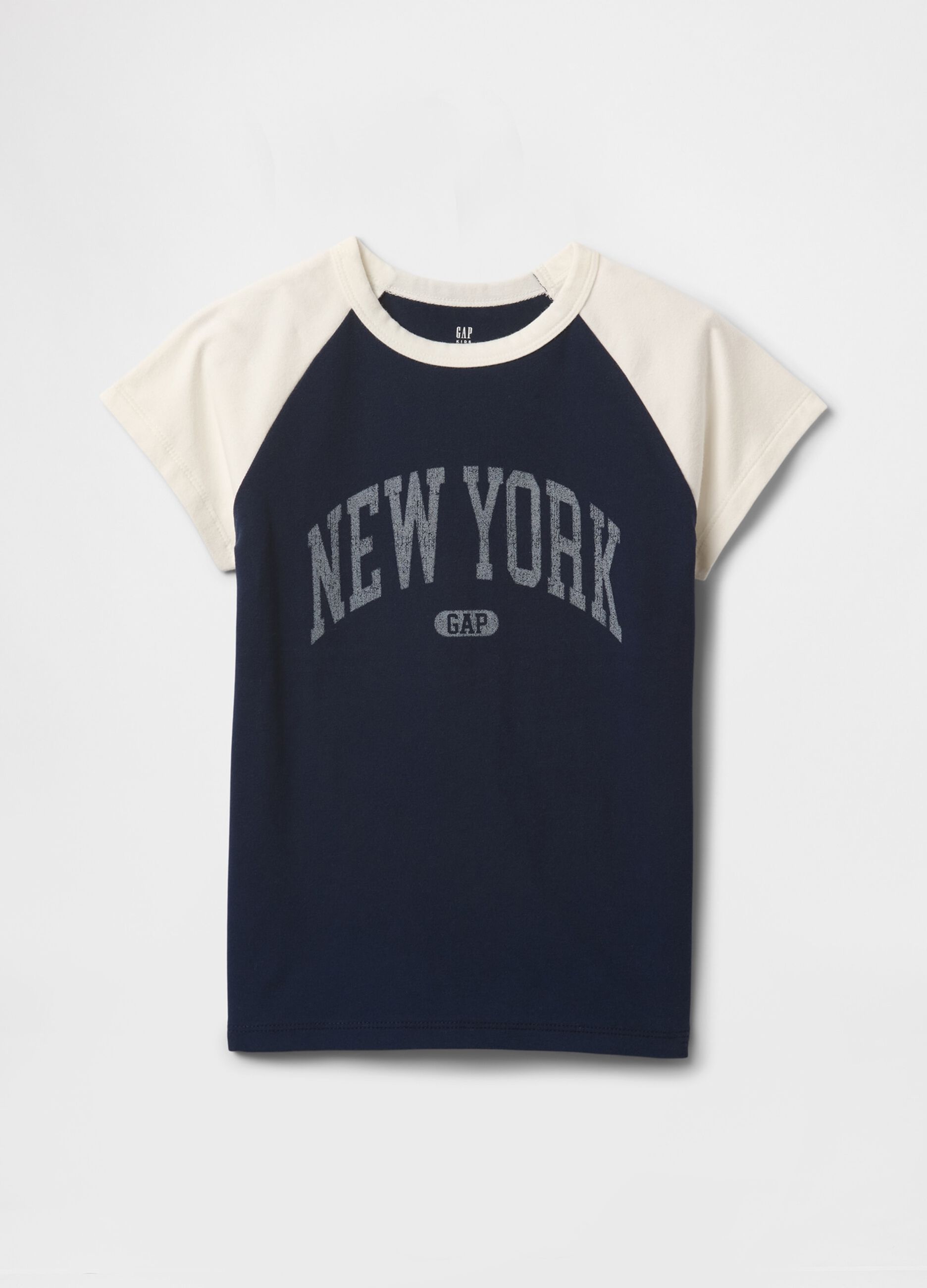 Blue short raglan sleeve T-shirt GAP Kids