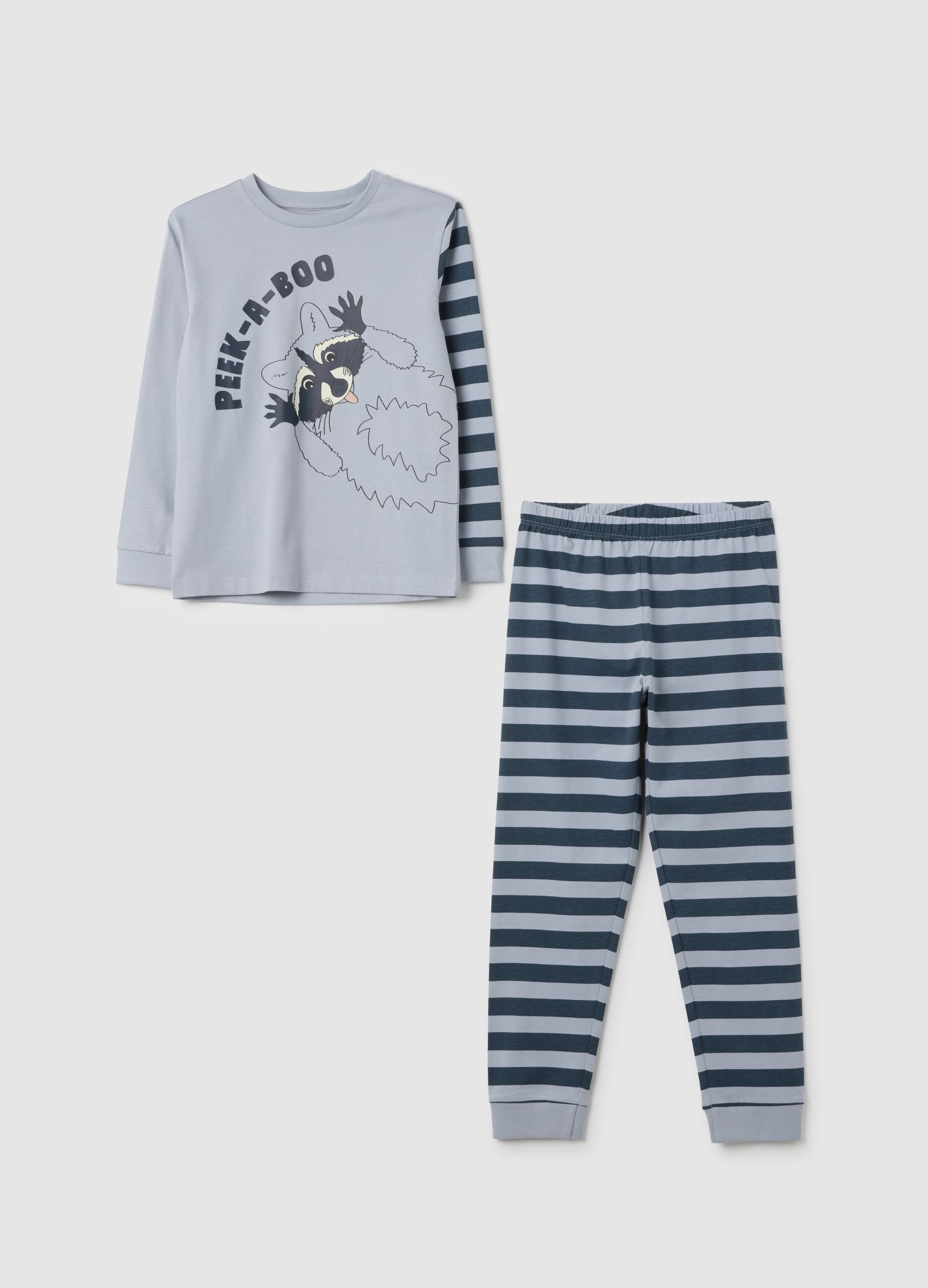Children's pure cotton multicolour regular fit pyjamas