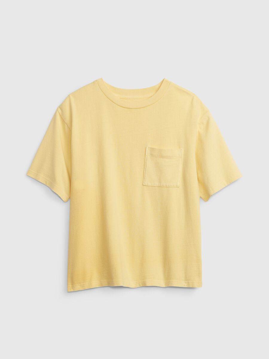 T-shirt in cotone con tasca_3