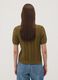 Cardigan verde in puro cotone a trecce regular fit_3