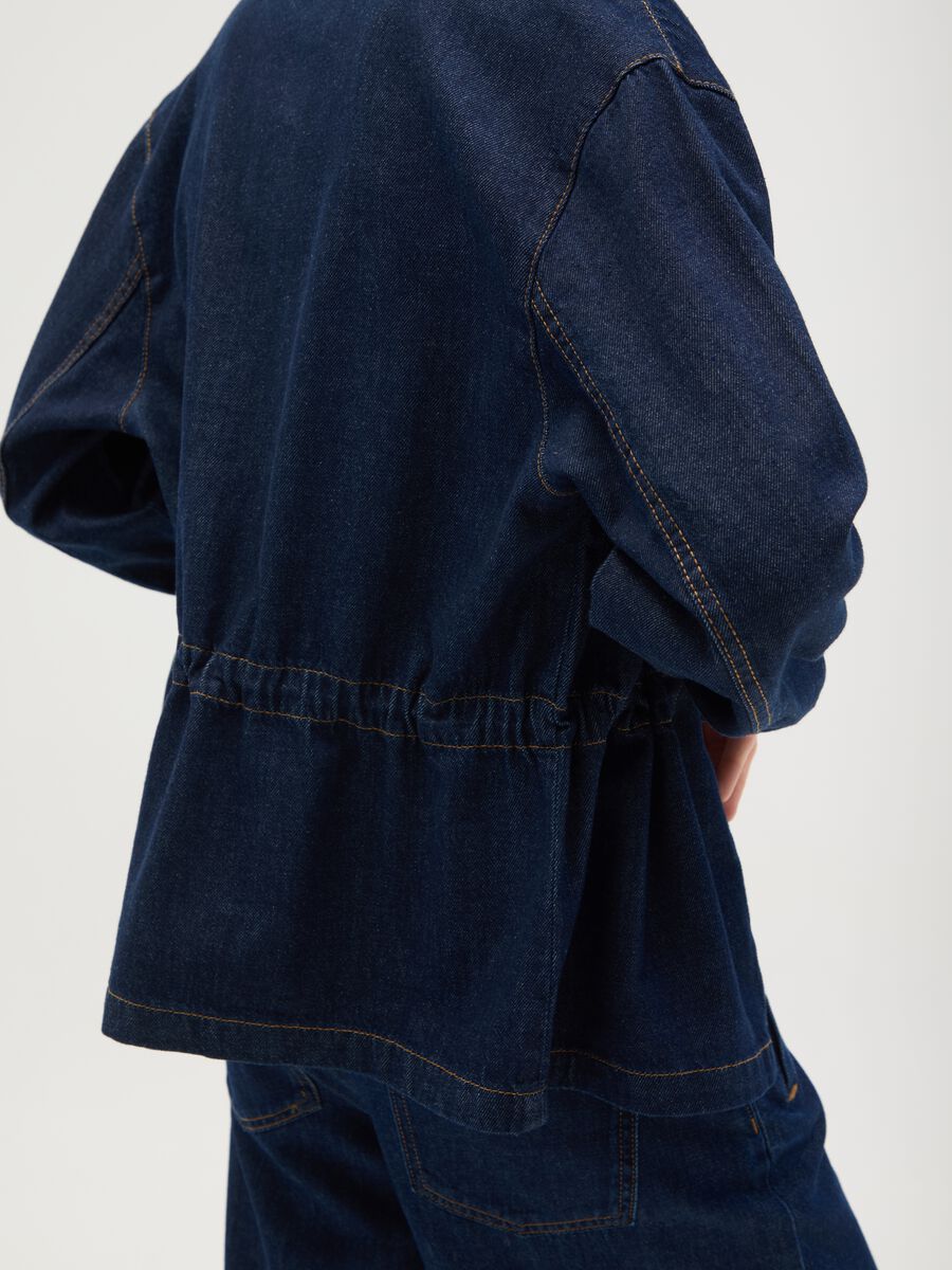 Women's pure cotton denim shirt_1