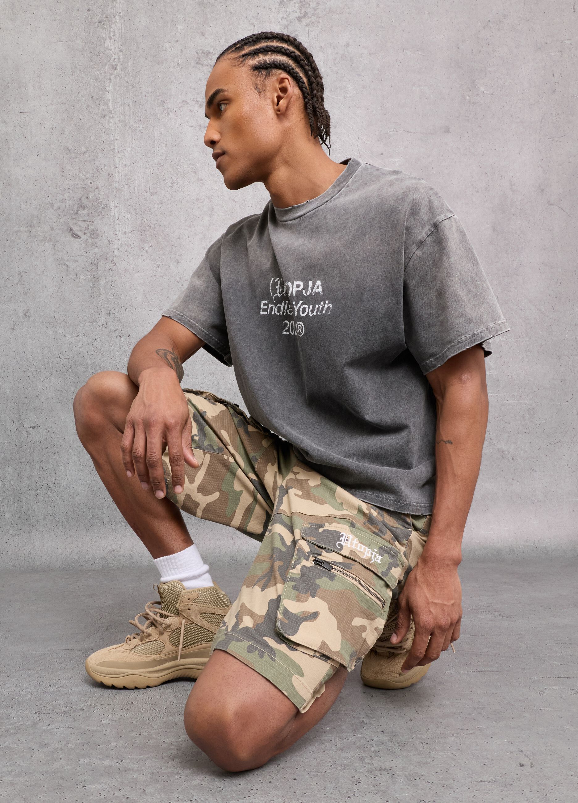 Camo Cargo Shorts