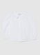 Girls' pure cotton white blouse regular fit with collar_0