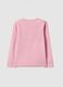 Girls' pink pure cotton regular fit shirt with print_1