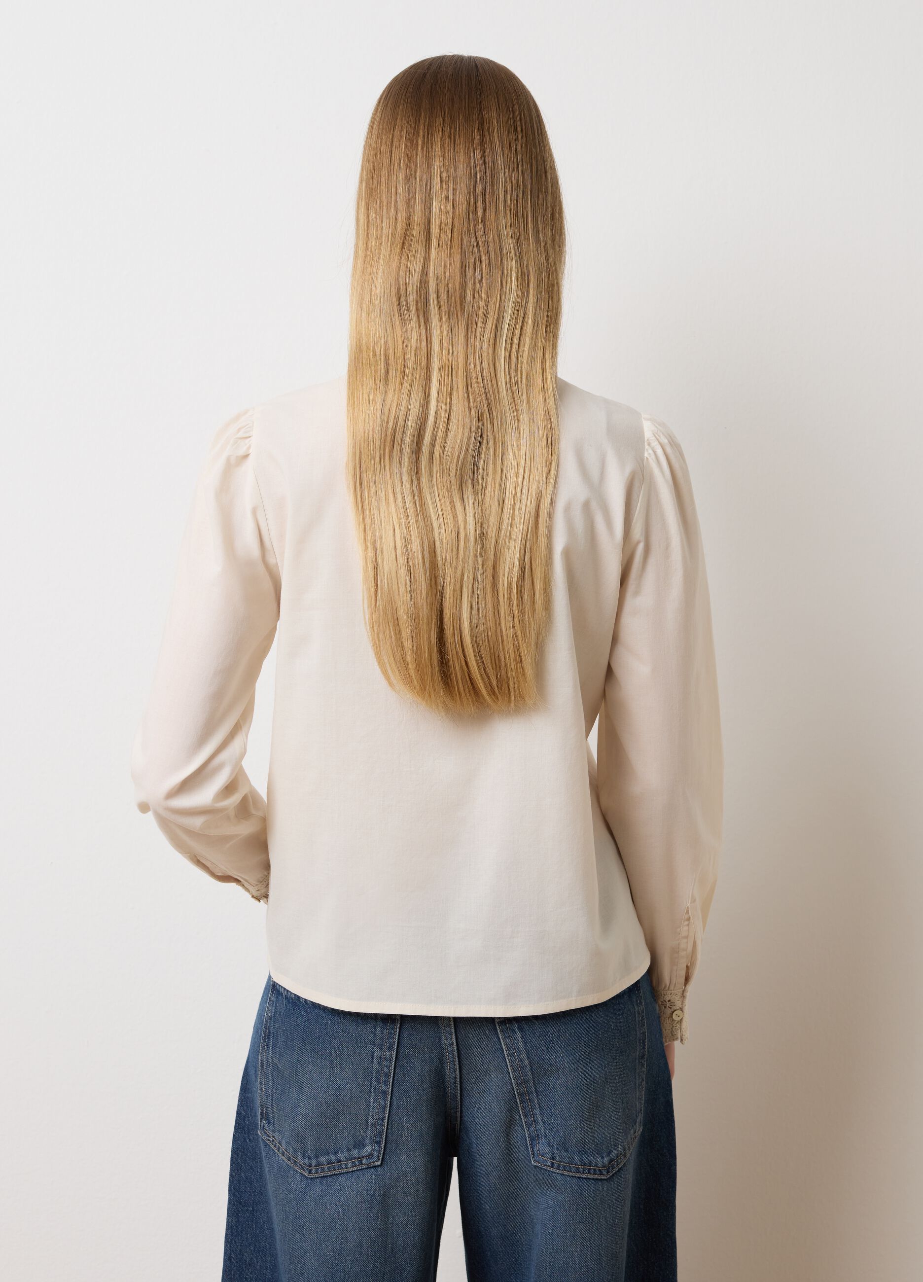 Beige regular fit pure cotton shirt