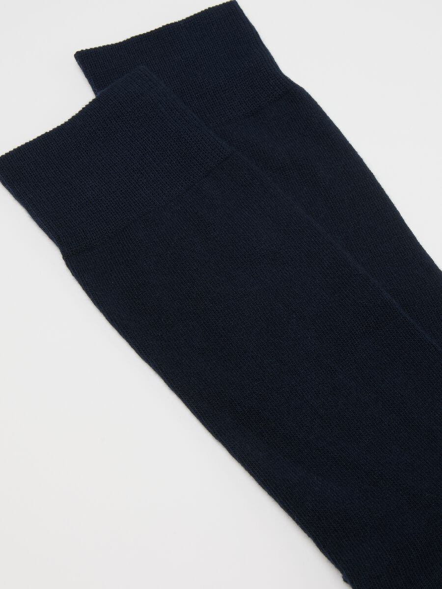 Two-pack blue socks with polka dot pattern_2