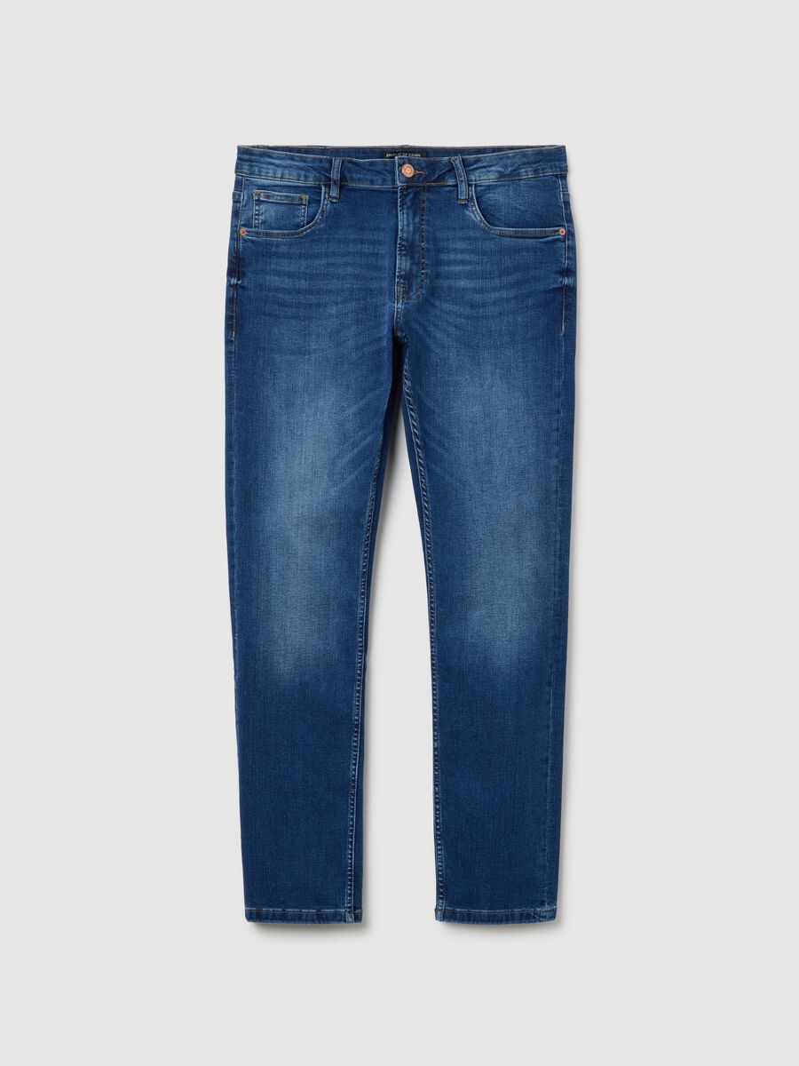 Slim Fit Blue Denim Jeans_4