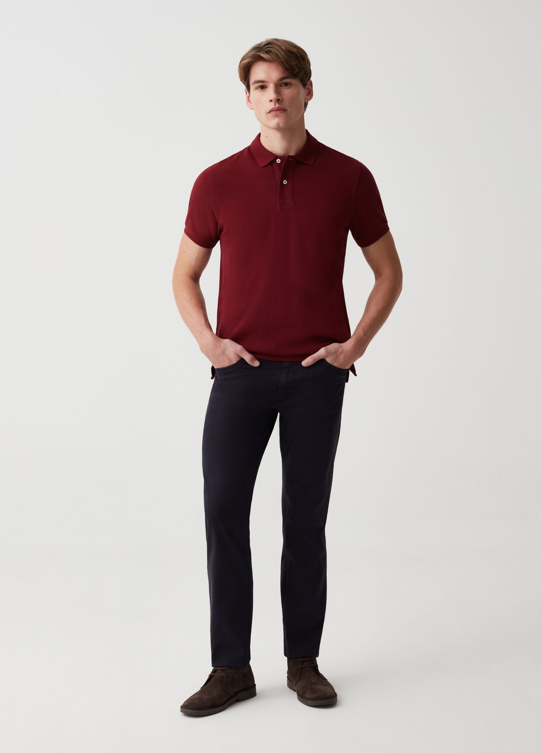 5-pocket, regular-fit trousers