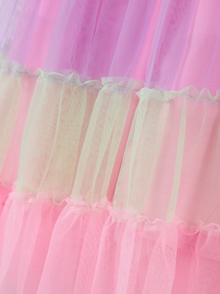 Girl's long dress in multicolour blend regular fit_3