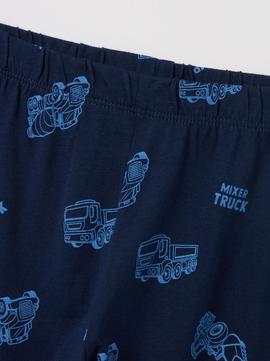 Cotton pyjamas with machinery print_3