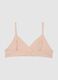 Girls' pink triangle cotton elastane bra_1
