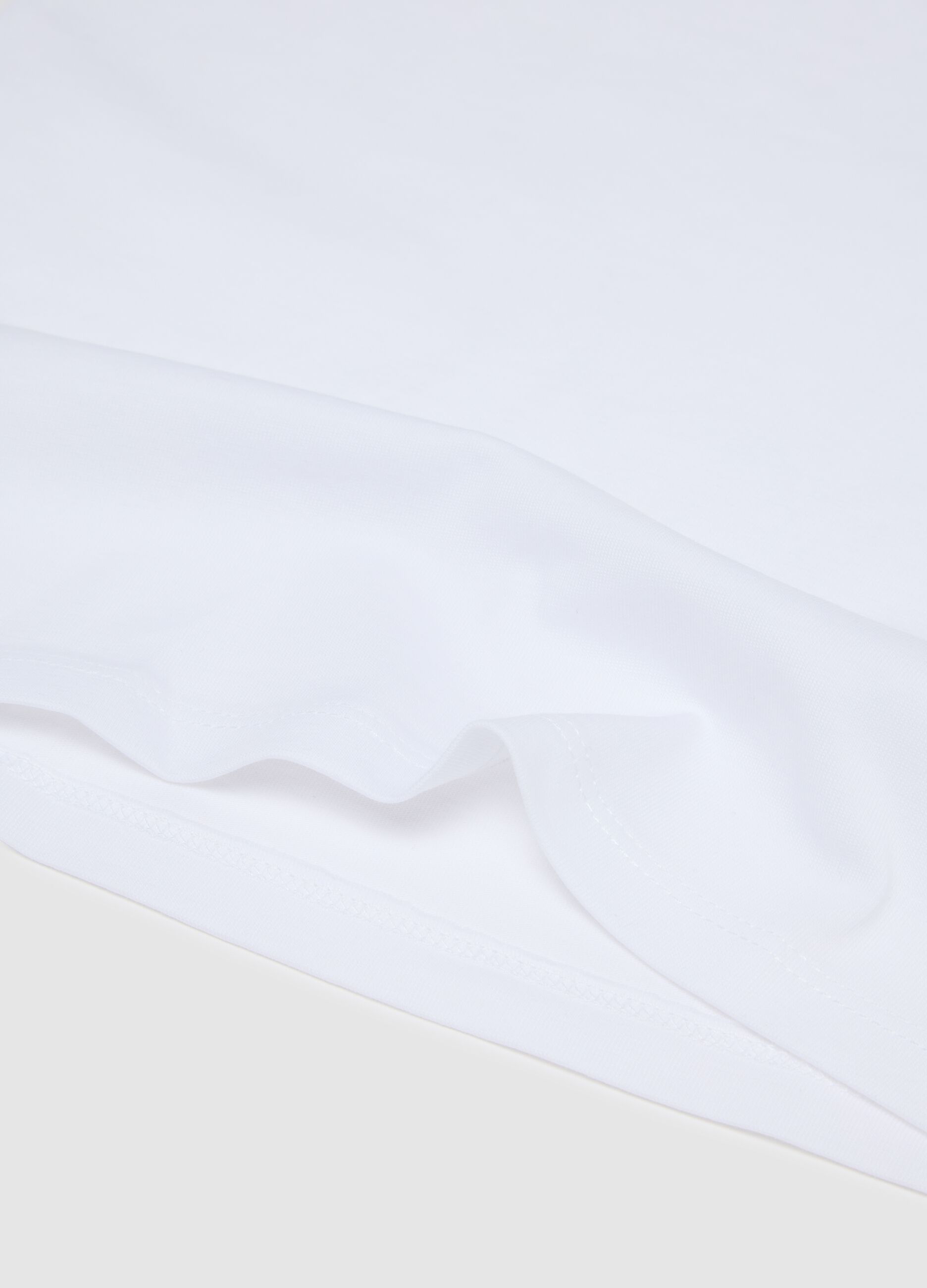 White Cotton Vest for Girls