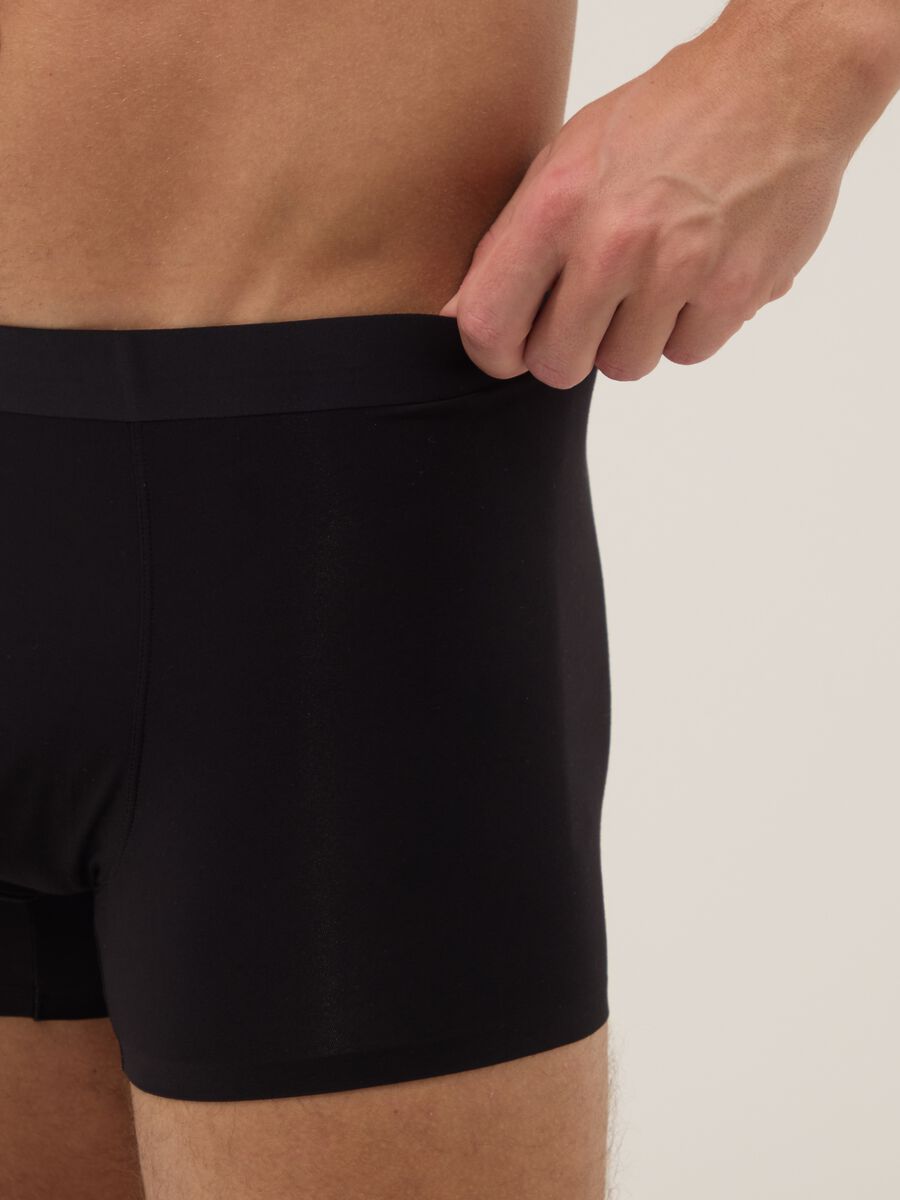 Bipack boxer in modal elasticizzato nero regular fit_3