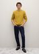 Regular fit yellow crew neck sweater in pure lambswool_0