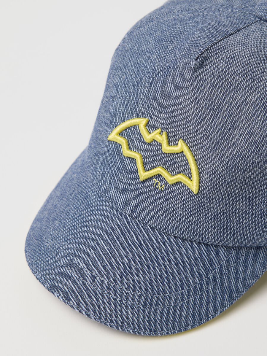 Cappellino Batman in blu chambray_1