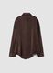Brown viscose-blend shacket, regular fit_2