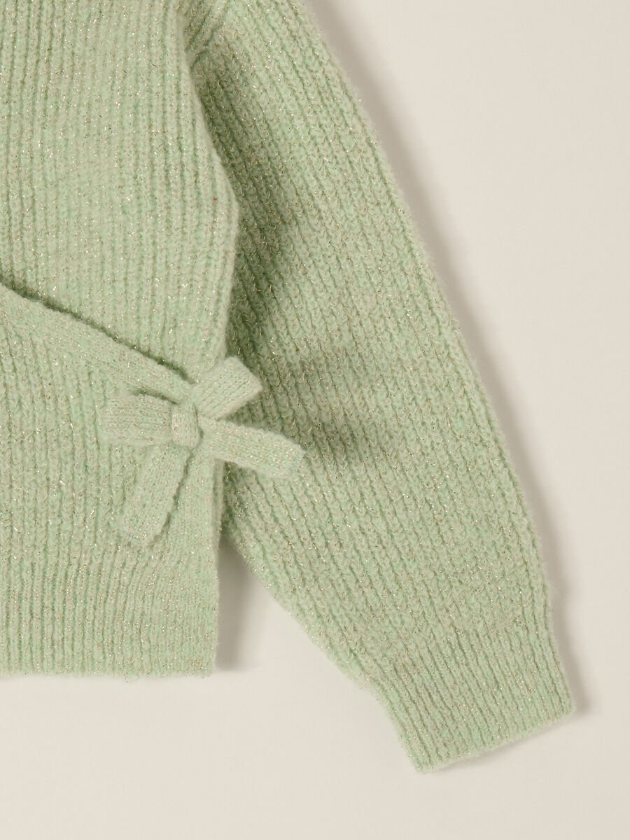Cardigan tricot misto lana IANA neonata_2