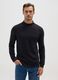 Pure cotton black regular fit sweater_1