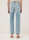Jeans azzurri in puro cotone denim dritti regular fit_2
