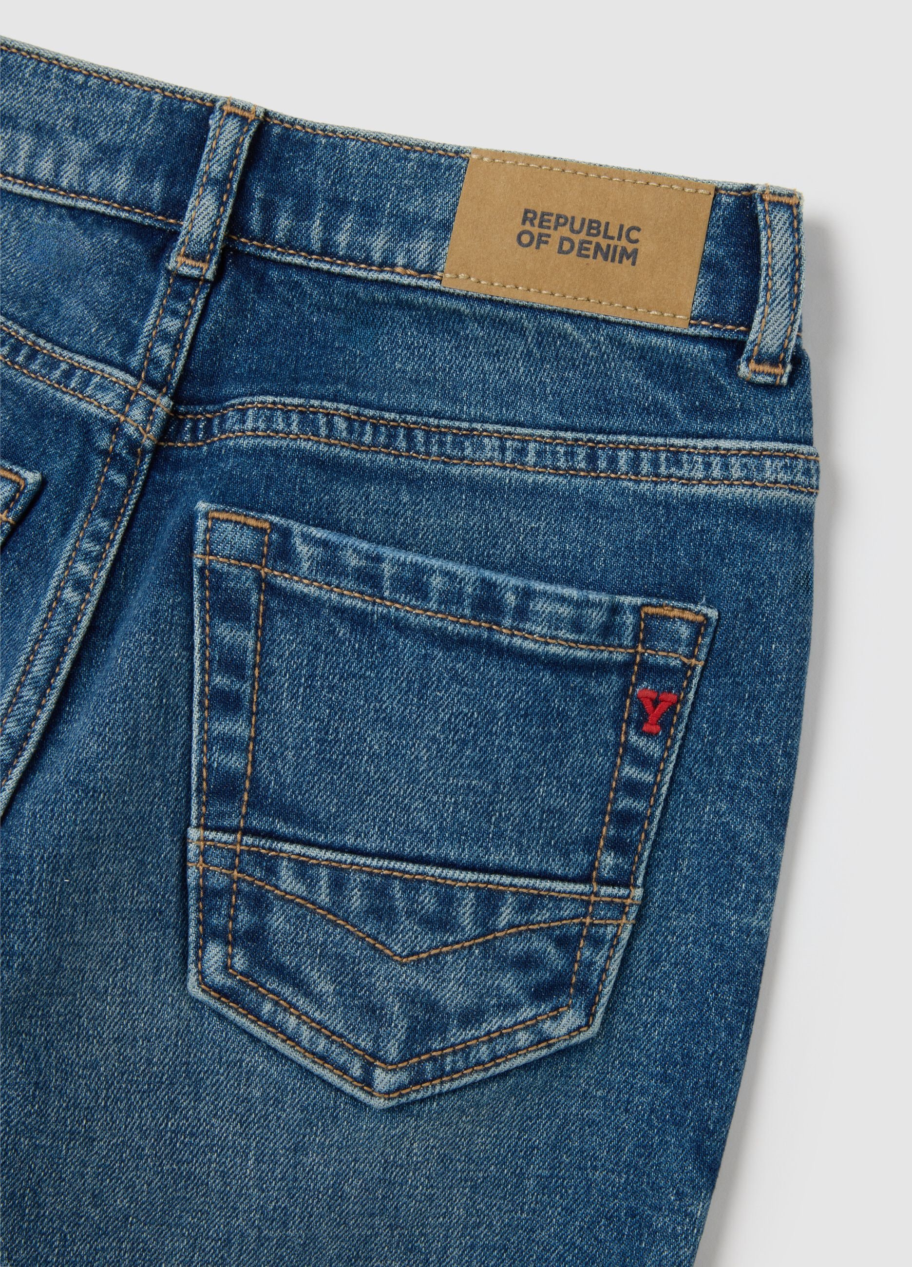Children's blue denim jeans regular fit