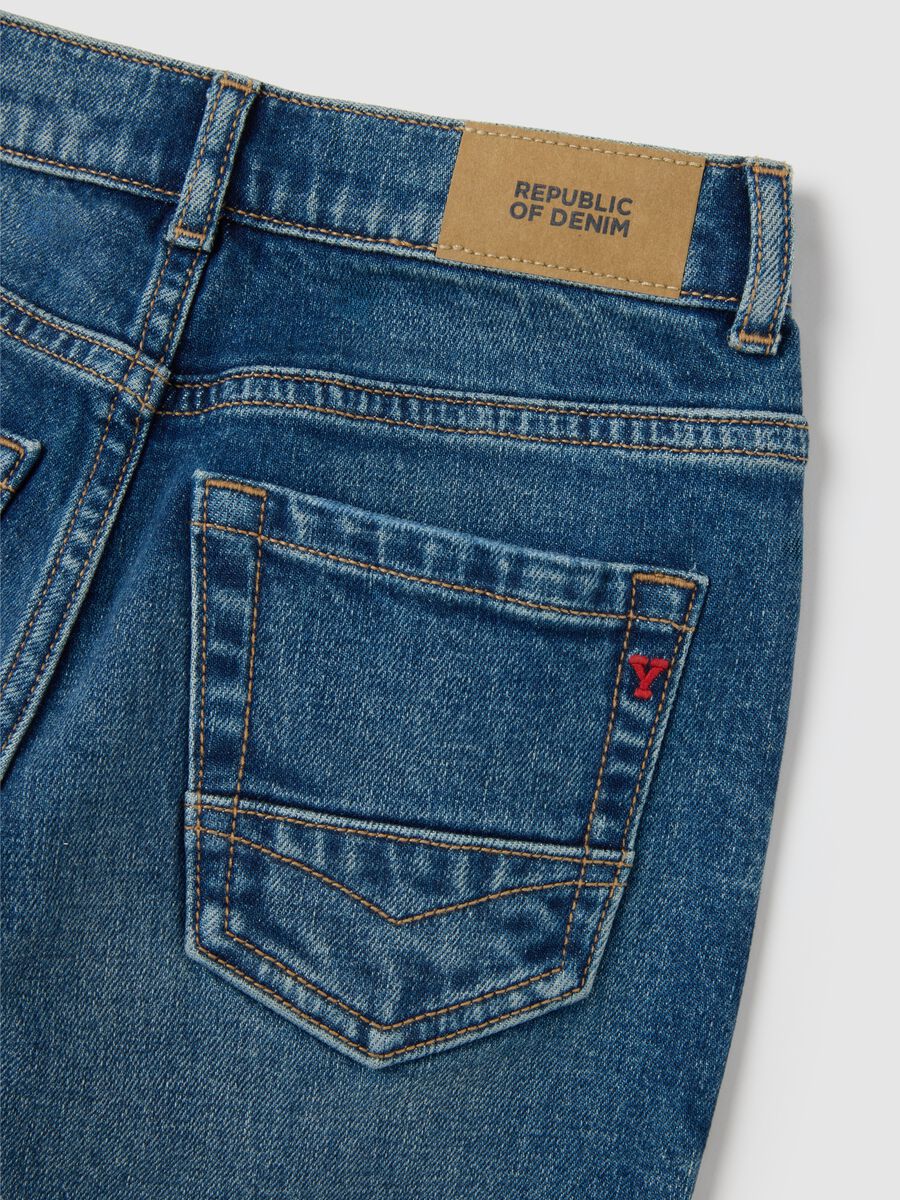 Children's blue denim jeans regular fit_3