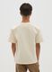 Oversized beige pure cotton boys' t-shirt_1