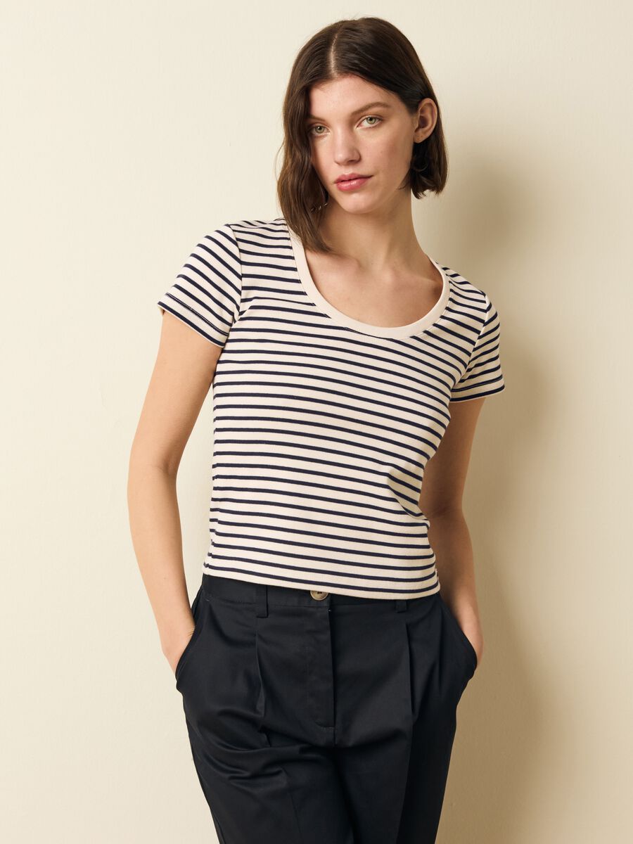 Striped cotton T-shirt_1
