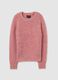 Pink ribbed regular fit jumper_4