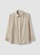 Beige striped lyocell-blend shirt_4