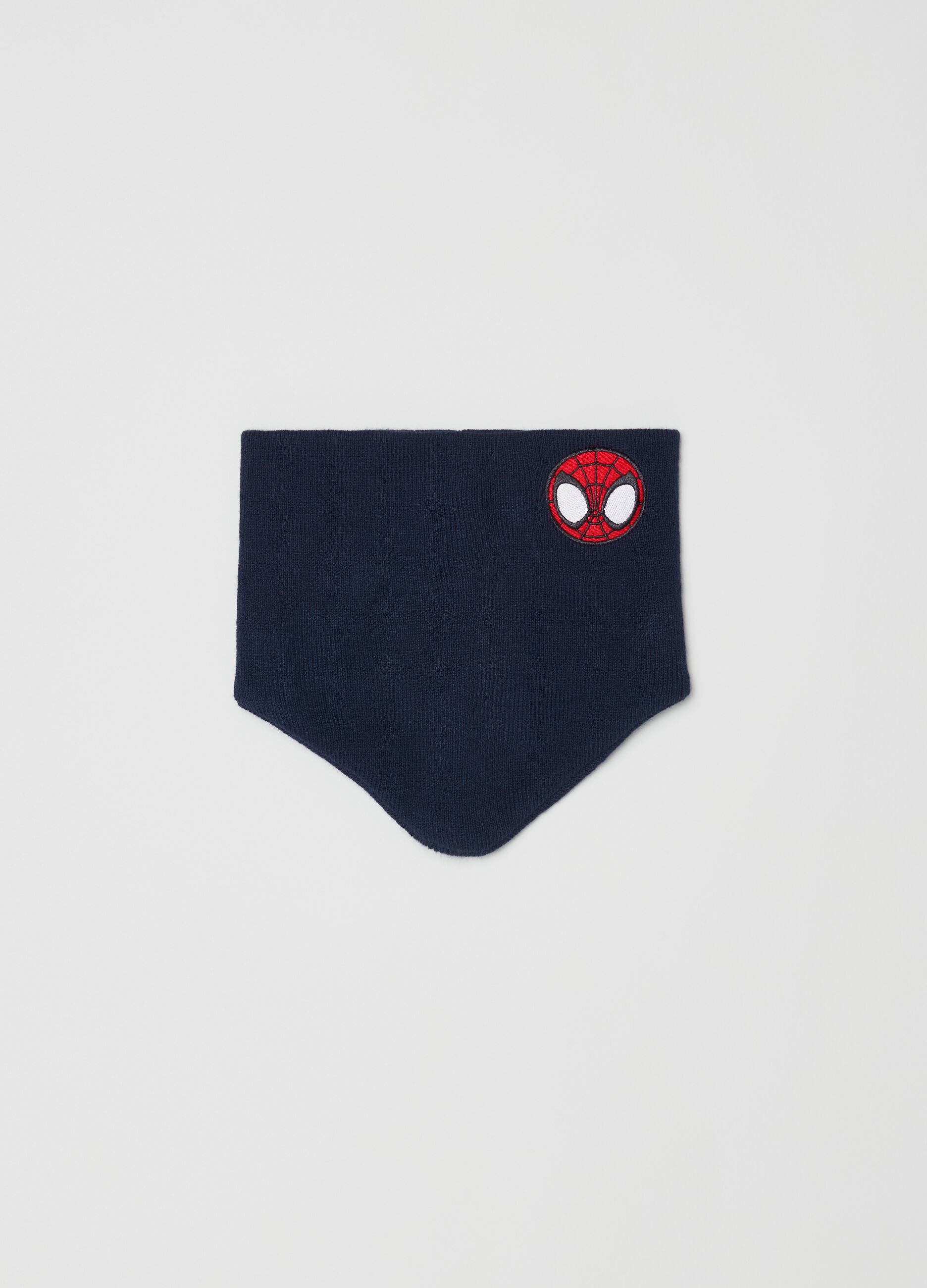 Scaldacollo in maglia con patch Spider-Man_0