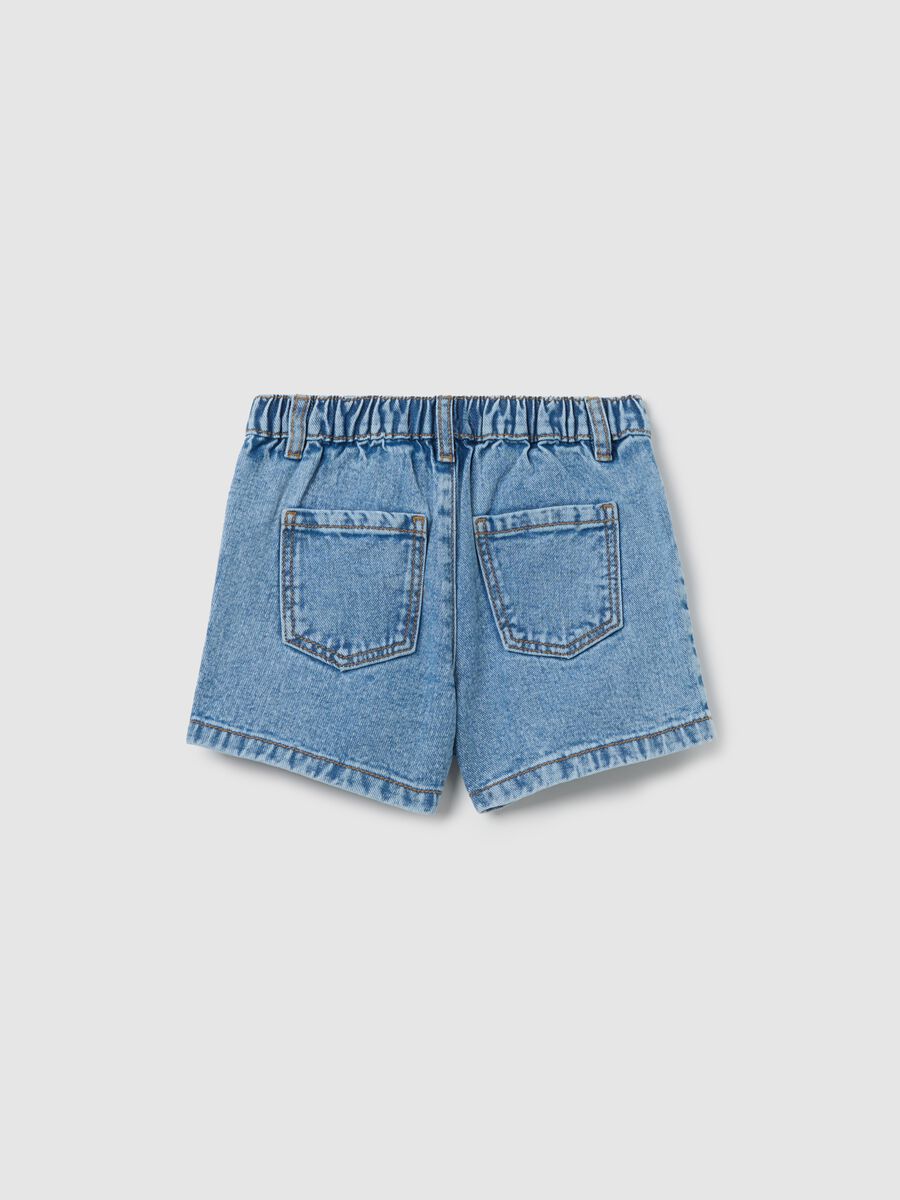Denim shorts with five pockets_1