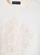 White cotton blend crew neck jumper regular fit with floral embroidery_5