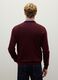 Maglione in pura lana merino rosso regular fit con girocollo_3