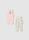 Multicolour pure cotton long-sleeve bodysuits for infants_0