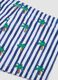 Blue and white stretch boxer swim shorts_3