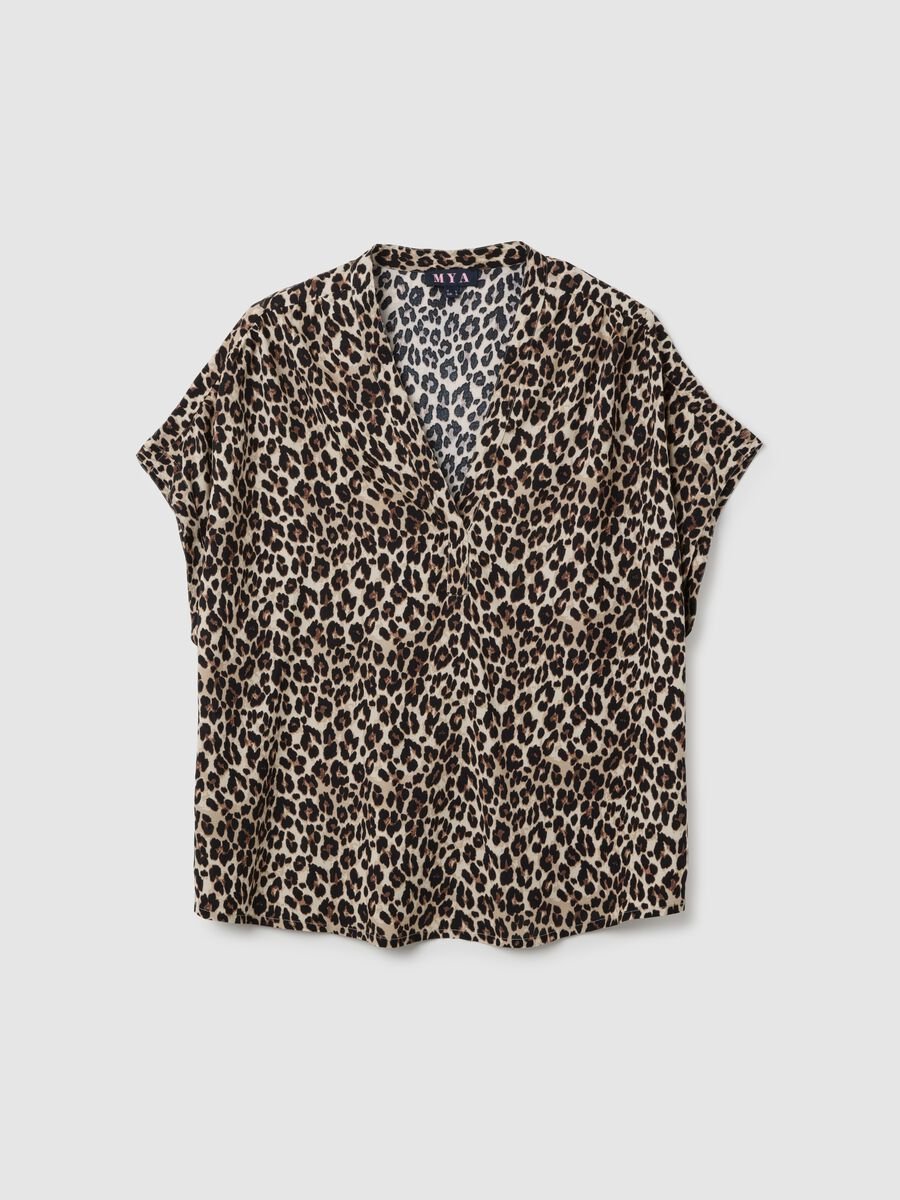Multicolour pure viscose blouse regular fit_4