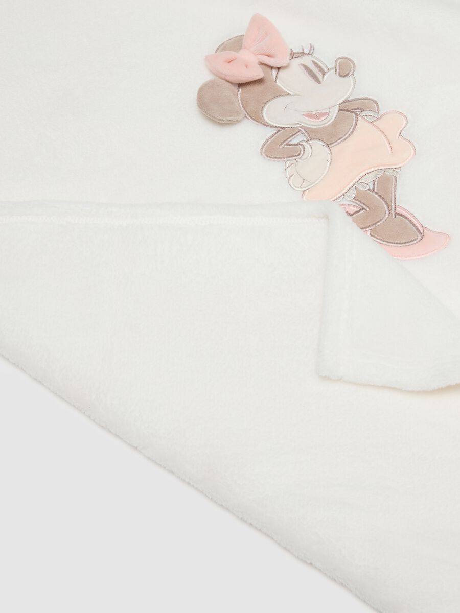 White Baby Blanket with Disney Print_2